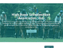 Tablet Screenshot of highhopesteeplechase.com